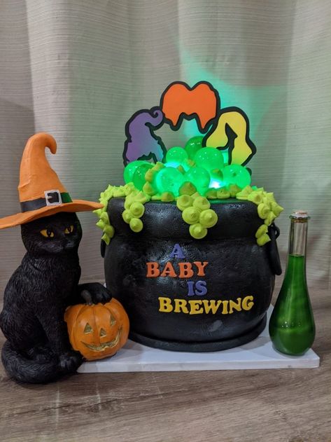 Hocus pocus cauldron cake in 2022 | Baby shower cakes girl, Halloween baby shower theme, Halloween baby shower Hocus Pocus Gender Reveal Cake, Hocus Pocus Nursery, Hocus Pocus Pregnancy Announcement, Hocus Pocus Gender Reveal Ideas, Halloween Baby Shower Cakes For Boys, Hocus Pocus Baby Announcement, Hocus Pocus Baby Shower Ideas, Hocus Pocus Cake Ideas, Hocus Pocus Gender Reveal