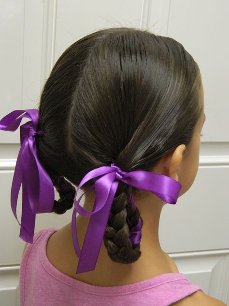 Braids Mexican, Mexican Hairstyles, Individual Braids, Ribbon Hairstyle, Mexican Girl, Back To School Hairstyles, Hairstyles For Kids, Braids For Kids