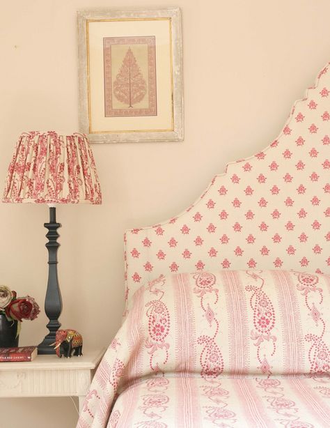 Upholstered Headboard Ideas, Pretty Pink Bedroom, Bedroom Paint Color Inspiration, Full Bed Headboard, A Very Good Morning, Very Good Morning, Beige Headboard, Pink Headboard, Headboard Ideas