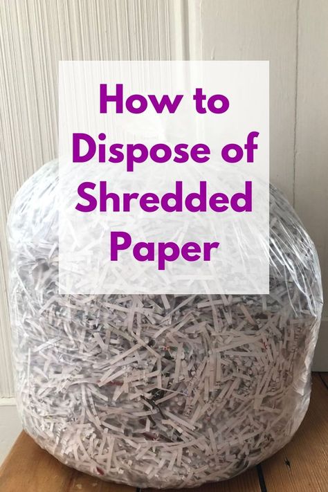 I've rounded up a number of hacks for getting rid of shredded paper. From cat litter to composting, you'll never need to recycle paper again. Recycle Paper, Shredded Paper, Composting, Diy Hacks, Cat Litter, Diy Paper, Recycled Paper, Recycling, Reading