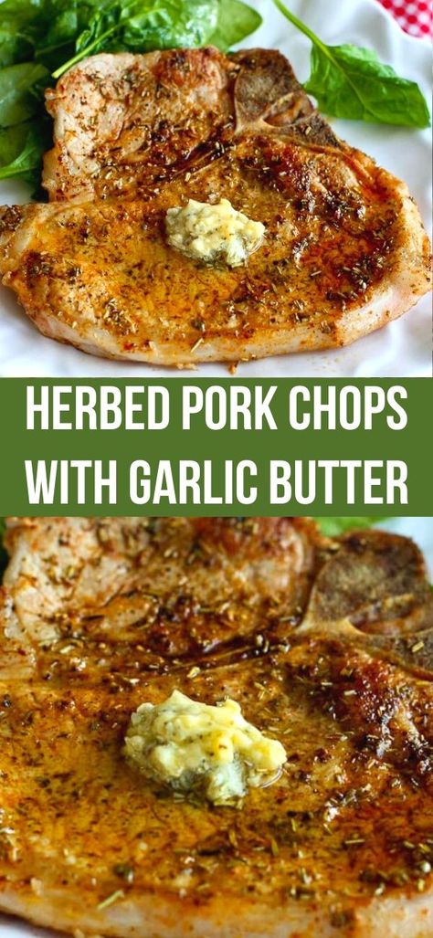 Center Cut Pork Chop Recipes, Stove Top Pork Chops, Quick Pork Chop Recipes, Garlic Butter Pork Chops, Butter Pork Chops, Pork Steak Recipe, Center Cut Pork Chops, Boneless Pork Chop Recipes, Seared Pork Chops