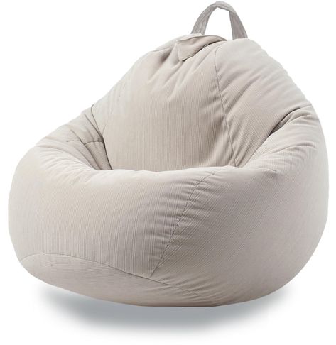 PRICES MAY VARY. Classical Fabric: Our New Corduroy Fabric,which is soft, cosy, environment-friendly, skin-friendly, air-permeable, wear-resistant, stain-resistant and fade-proof. The comfortable bean bag is supposed to be the best-loved place for you and your children.(Bean Bags No Filler) Comfortable and Convenient Design: The bean bag chair handle is devised on the top of bag so that kids can move them easily. With the double-layered combined fabric on the back, we guarantee its durability an Beach Bean Bag, Beanbag Chair Bedrooms, Bean Bag Chair Aesthetic, Toddler Bean Bag Chair, Corduroy Bean Bag, Bean Bag Chair Cover, Bean Bag Cover, Adult Bean Bag Chair, Bean Bag Chair Covers