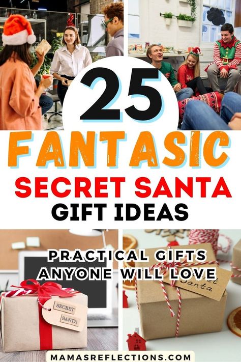 secret santa gift ideas Friends Gift Bag Ideas, Best Unisex Secret Santa Gifts, Good Dirty Santa Gifts $25, Dirt Santa Gifts Ideas, Secret Santa Gifts Under $25, Homemade Gift Exchange Ideas, Christmas Gifts For Secret Santa, Gift Ideas For Gift Exchange Christmas, Gift Swap Ideas Christmas