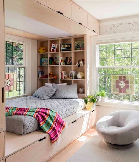 Tudor Revival home gets a beautiful and inspiring renovation in Seattle Alcove Bed, Seattle Interior Design, Aesthetic Interior Design, Tudor Revival, Built In Furniture, घर की सजावट, Home Room Design, Boho Bedroom, Dream House Decor