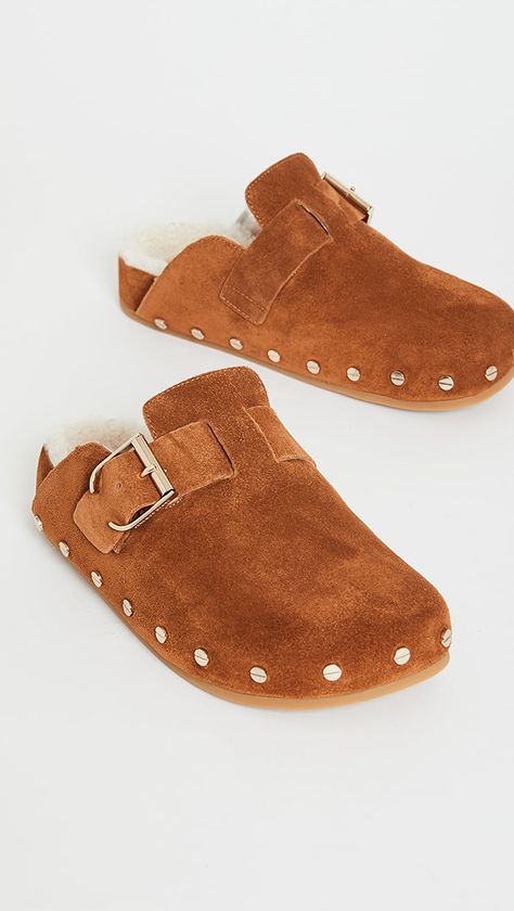 Veronica Beard Fern 2 Clogs | SHOPBOP Clog Mules, Bearded Lady, Suede Clogs, Fashion Goals, Suede Mules, Womens Clogs, Veronica Beard, Pump Sandals, Cozy Fashion