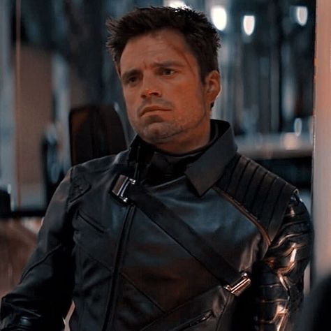 Bucky Barnes, A Black, A Man, Marvel, Wall, Leather, Black