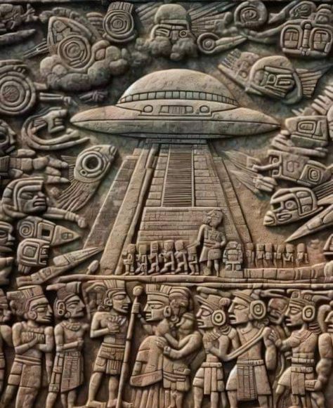 Ancient Astronaut Theory, Alien Photos, Alien Artifacts, Ancient Discoveries, Ancient Egypt History, Ancient Astronaut, Ancient History Facts, Mayan Art, Ancient Technology