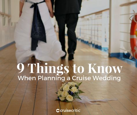 If you're thinking about getting married on-board or in port, here are some key things to consider before you take the plunge. #cruiseship #cruise #cruisetips #travel #traveltips #wedding #weddingplanning Cruise Wedding Checklist, Cruise Ship Elopement, Cruise Ship Wedding Ideas, Cruise Wedding Ideas, Cruise Wedding Dress, Carnival Cruise Wedding, Cruise Weddings, Virgin Cruises, Cruise Ship Wedding