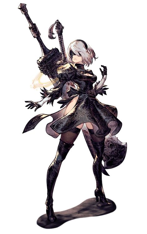 Final Fantasy Brave Exvius, Brave Exvius, 2b Nier Autómata, Nier Automata, Final Fantasy Xv, 귀여운 동물, Fantasy Character Design, 그림 그리기, Game Character