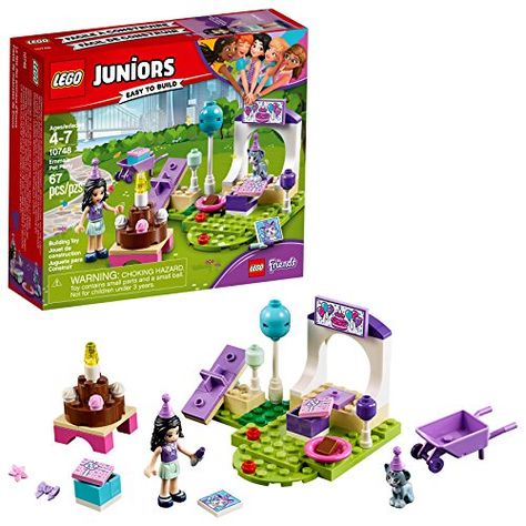 on sale now! LEGO Juniors/4+ Emma's Pet Party 10748 Building Kit (67 P... https://www.amazon.com/dp/B075NTXK8H/ref=cm_sw_r_pi_dp_U_x_Njf6BbMJ3N3H7   #affiliate #christmastoy #legos Lego Balloons, Lego Juniors, Lego 4, Pet Party, Building Toys For Kids, Popular Kids Toys, Lego Animals, Indoor Toys, Buy Lego