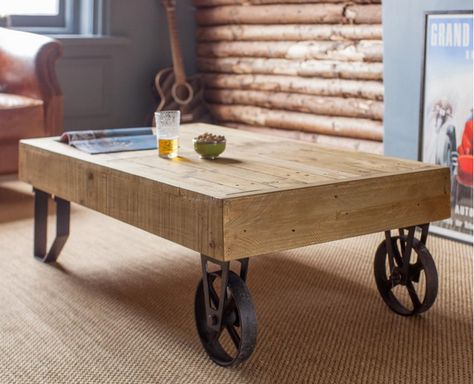 cart coffee table Wood Centre Table, Wooden Center Table, Indian Coffee Table, Coffee Table Industrial, Indian Coffee, Cart Coffee Table, Coffee Table For Living Room, Rustic Coffee Table, Table Industrial