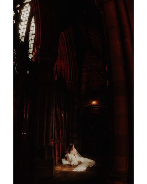 Some sneak peek photos from the gothic wedding styled photoshoot in @coats_paisley I like moody, naughty vibes and I always find goth aesthetic very inspiring. If it’s done right - it gives me all the Scottish winter wedding romantic vibes… spiced up a bit. Venue: @coats_paisley Table: @pwworkshop Photos and styling: me Hair and MUA: @owsiankahair Model: @patrycja_owsianka Dress: @corastitch Earrings: @thelucky6pence Scotland wedding photographer / Scottish wedding photographer / G... Dark Romantic Wedding Photos, Gothic Wedding Photoshoot, Gothic Wedding Photography, Goth Wedding Photos, Dramatic Wedding Photos, Gothic Wedding Photos, Dark And Moody Wedding Photography, Goth Engagement Photos, Gothic Engagement Photos