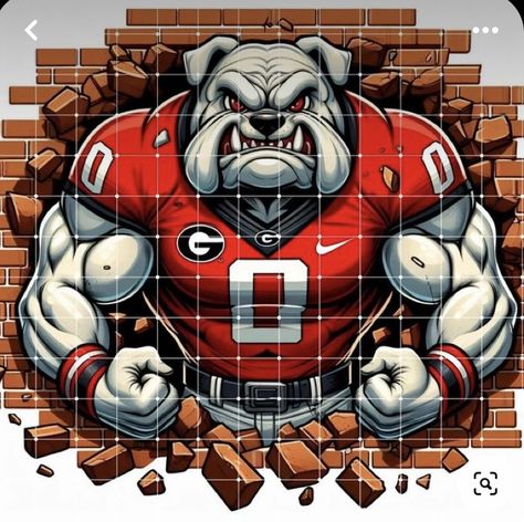 Diy Projects Christmas, Georgia Bulldog Mascot, Dawgs Football, Bulldog Wallpaper, Football Tumbler, Georgia Dawgs, Georgia Bulldogs Football, Eagle Drawing, Bulldog Mascot