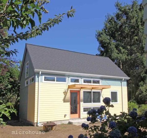 Backyard Cottage Recording Studio Music Studio Shed, Shed House Conversion, Backyard Music Studio, Studio Tiny House, Studio Sheds, Smart Houses, Shed With Loft, Guest Home, Smaller Homes