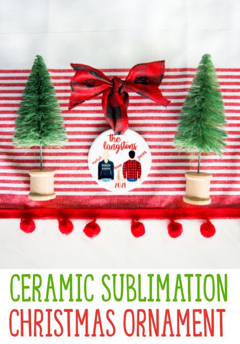 This personalized ceramic sublimation Christmas ornament makes the perfect Cricut gift idea! You can make these for everyone on your gift list and they’re sure to love it. If you’re looking for some great sublimation projects, this is the project for you. Cricut Hacks, Sublimation Ideas Projects Inspiration, Beginner Crafts, Craft Techniques, Cricut Tips, Sublimation Ideas, Sublimation Projects, Sublimation Christmas, Cricut Craft