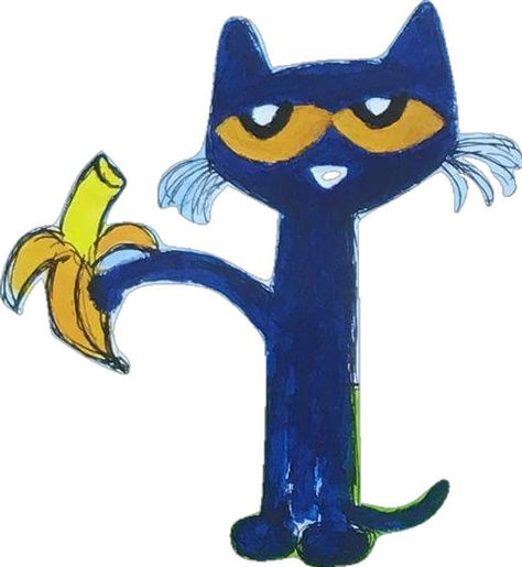 Peat The Cat, Pete The Cat Pfp, Scrapbook 2024, Cat Border, Pete The Cat Art, Gatto Carino, Favorite Childhood Books, Graffiti Style Art, Skateboard Design