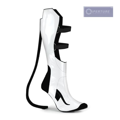 Sci Fi Boots, Chell Portal, Cyberpunk Shoes, High Tech Fashion, Middle Ages Clothing, Game Portal, Sci Fi Clothing, Futuristic Shoes, Portal 2