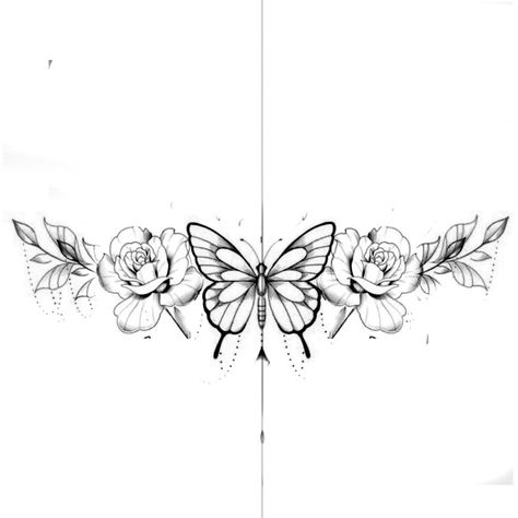 Wish Tattoo, Small Tattoos Designs, Chest Tattoo Designs Female, Thigh Garter Tattoo, Rose Drawing Tattoo, Floral Thigh Tattoos, Upper Back Tattoos, Waist Tattoos, Tattoos To Cover Scars