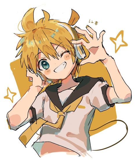 Len Vocaloid, Len Y Rin, Vocaloid Len, Kagamine Rin And Len, Vocaloid Characters, June 2024, Boy Art, Art Inspiration Drawing, Hatsune Miku