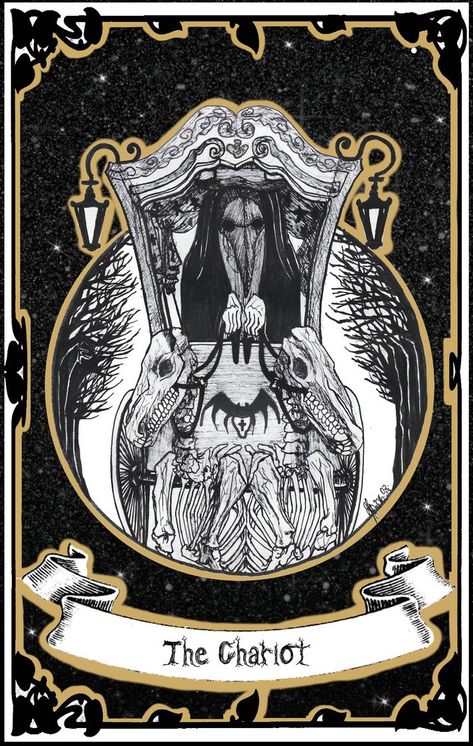 Tarot | VII - The Chariot by LittleGoa-t on DeviantArt The Chariot Tarot Card, Chariot Tarot Card, Chariot Tarot, The Chariot Tarot, Tarot Card Art, Tarot Major Arcana, Tarot Cards Art, Helena Bonham Carter, T Art