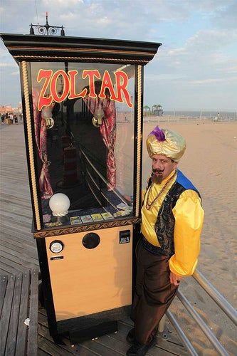 Vintage Fortune Teller, Wheelchair Costumes, Creepy Carnival, Scary Houses, Fortune Cards, Fortune Telling Cards, Yard Haunt, Parade Float, Arcade Machine