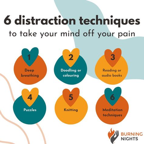 Have you had any success with distraction techniques for CRPS? Share your experience in the comments! The aim of distraction techniques is to take your attention away from the pain. This can not only help calm and relax your mind but also genuinely decrease painful sensations. Distraction techniques aren’t meant to replace medications or other treatments. They’re simply a natural way to trick your brain into diverting its attention away from chronic pain or a flare up. Distraction Techniques, Relax Your Mind, Ancient Knowledge, Fundraising Events, Knitting Techniques, Your Brain, Chronic Illness, Chronic Pain, Audio Books