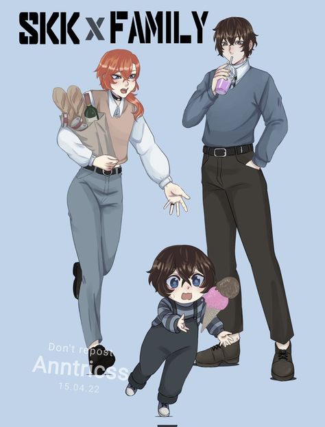 Spy X Family Official Art, Chuuya Bungou Stray Dogs, Mpreg Anime, Dog Match, Nakahara Chuuya, Bungou Stray Dogs Characters, Fire Art, Spy X Family, Dazai Osamu