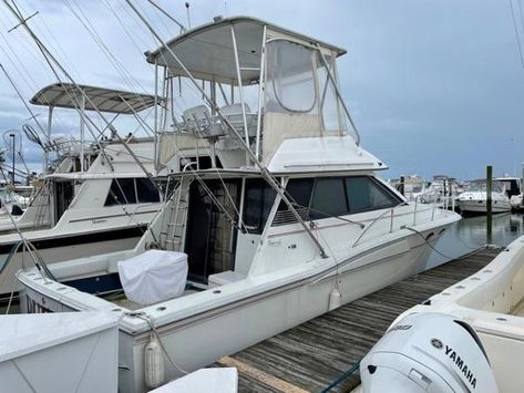 Check out this Used 1988 Wellcraft Cozumel 3700 for sale in Wildwood, NJ. View this Flybridge and other Power boats on boattrader.com Viking Yachts, Used Yachts For Sale, Wildwood Nj, Power Boat, Caterpillar Engines, Boat For Sale, Used Boat For Sale, Used Boats, Yacht For Sale