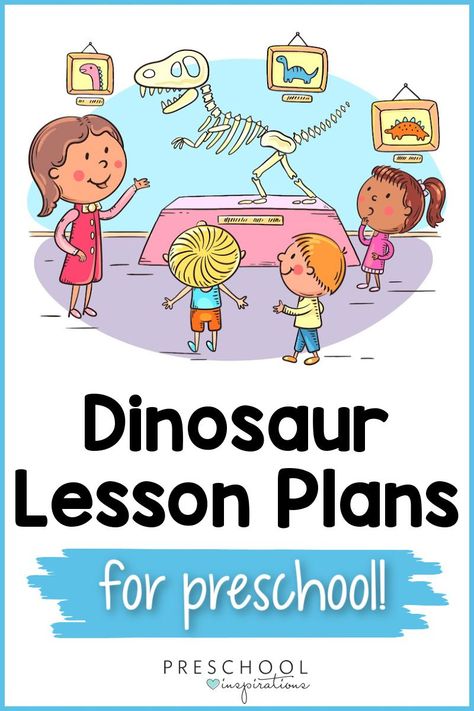 Done-for-you dinosaur lesson plans! There are several to choose from. Lessons about dinosaurs are the perfect preschool theme. Whether you make it Dino-vember or any month of the year, these super fun dinosaur lesson plans will not disappoint. Dinosaur Theme Lesson Plan, All About Dinosaurs Preschool, Dinosaur Science Experiments Preschool, Dinosaurs Lesson Plan Preschool, How Do Dinosaurs Stay Friends Activities, Learning About Dinosaurs Preschool, Types Of Dinosaurs Preschool, Dinosaur Lesson Plans For Preschool, Dinosaur Books For Preschool