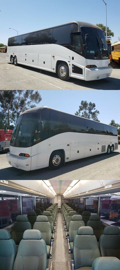 2003 MCI J4500 54 Passenger Coach Bus Coach Bus Conversion, Motorhome Conversions, Charter Bus, Coach Bus, Bus City, Bus Conversions, Rv Dreams, Chartered Bus, Bus Games