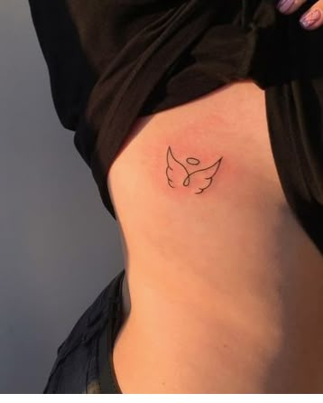 Mum Angel Tattoo, Mum Remembrance Tattoos, Tattoos For Miscarriages, Miscarried Tattoo Ideas, Mum And Daughter Tattoo, Small Phoenix Tattoos, Mum Tattoo, Tattoo Spots, Remembrance Tattoos