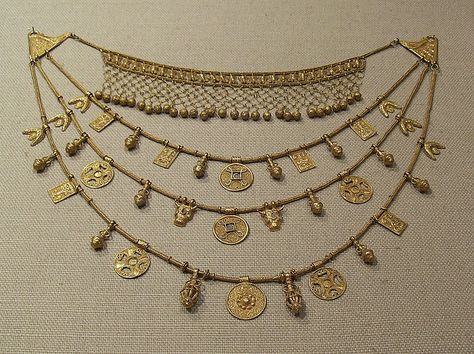 Necklace with pendantsPhoenician-Iberian, 5th-4th century BC MET Ancient Roman Jewelry, Ancient Jewels, Roman Jewelry, Ancient Jewellery, Long Pearl Necklaces, Historical Jewellery, Egyptian Jewelry, Greek Jewelry, Pearl Jewelry Necklace