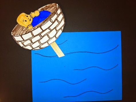 Supplemental Gospel Project for Kids crafts and activities : Unit 5 Session 1 Moses was Born Printable in Documents as Baby Moses & Basket Moses In The Bulrushes Craft, Moses Crafts, Baby Moses Crafts, Creche Ideas, Moses Craft, Moses Bible, Gospel Project, Passover Crafts, Sunday School Projects