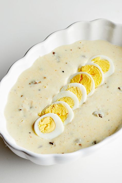 Egg Gravy Southern, Unique Gravy Recipe, Eggs And Gravy, Recipes Using Boiled Eggs, Asian Gravy Recipe, Egg Gravy Recipe Indian, Duck Egg Recipe Ideas, Egg Gravy Recipe, Sauce For Eggs