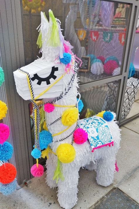 Kara's Party Ideas Colorful 1st Birthday Fiesta | Kara's Party Ideas Llama Pinata Diy, 1st Birthday Fiesta, Colorful 1st Birthday, Llama Pinata, Diy Valentines Box, Birthday Fiesta, Llama Party, Piñata Ideas, Fiesta Party Decorations