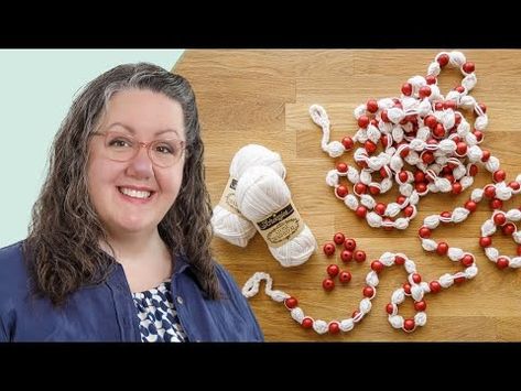 (26706) How to Make Popcorn and Cranberry Crochet Garland - Free Project Tutorial - YouTube How To Put Beaded Garland On Christmas Tree, Popcorn Garland Crochet Free Pattern, Jenny Doan Tutorials, Missouri Quilt Company, Crochet Popcorn, How To Make Popcorn, Missouri Star Quilt Tutorials, Popcorn Garland, The Cranberries