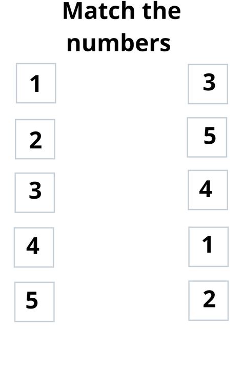 Worksheet For Playgroup Kids, Maths Worksheet For Sr Kg, Maths Worksheet For Playgroup, 1 Worksheet Preschool, Maths Paper For Nursery, Match The Numbers Worksheet, Nursery Maths Worksheets, Match The Same Number, Sr Kg Maths Worksheet