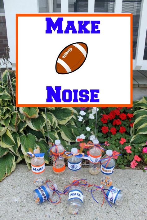 Cheer Noise Makers, Noisemakers Diy, Football Noise Makers, School Spirit Crafts, Team Mom Football, Pep Club, Friday Night Football, Football Ideas, Step Up Revolution