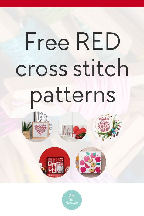 Free red cross stitch patterns - Craft with Cartwright Cross Stitch On Red Aida, Cross Stitch Games, Red Cross Stitch, Tiny Cross Stitch, English Paper Piecing Quilts, Paper Piecing Quilts, Cross Stitch Patterns Free, English Paper Piecing, Free Cross Stitch