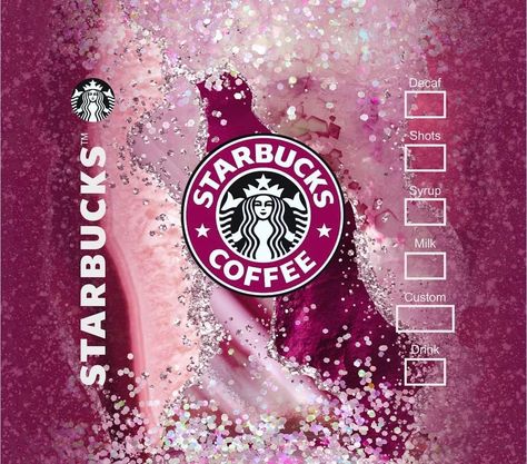 Starbucks Sublimation Designs, Starbucks Clipart, Starbucks Tumbler Wrap, Tumbler Backgrounds, Cups Ideas, Starbucks Design, Tumbler Cups Personalized, Coffee Artwork, Sublimacion Ideas