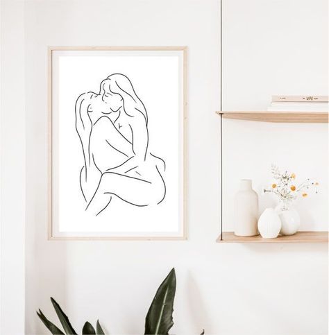 Lesbian Couple Line Art |  infinity tattoo design couple Lesbian Line Tattoo, Lesbian Canvas Art, Lesbian Wall Art, Lesbian Drawn Sketch, Lesbian Paintings Simple, Lesbian Doodles, Sensual Line Drawing, Lesbian Sketching, Lesbian Line Art Drawing