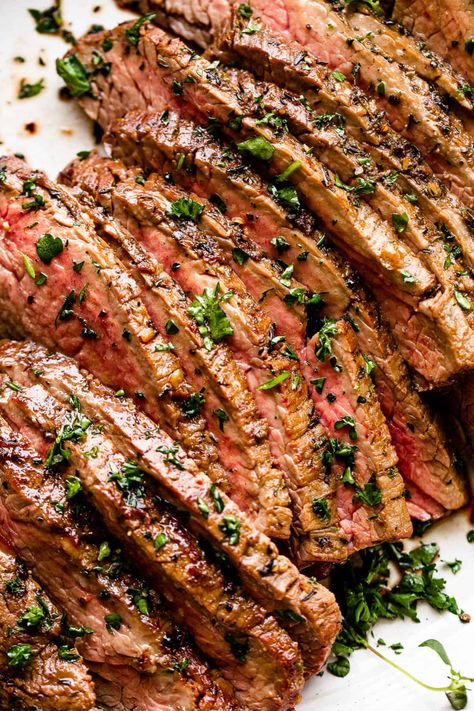 Broil Recipes, London Broil Steak, London Broil Marinade, Cooking London Broil, Broiled Steak, London Broil Recipes, Carlsbad Cravings, London Broil, Grilled Flank Steak