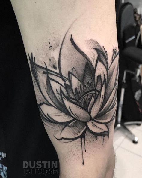 Lotus Flower Tattoo Black, Flower Tattoo Black And Grey, Flower Sketch Tattoo, Realistic Lotus Tattoo, Lotus Flower Sketch, Flower Tattoo Black, Triquetra Tattoo, Black Lotus Tattoo, Flower Tattoo Stencils