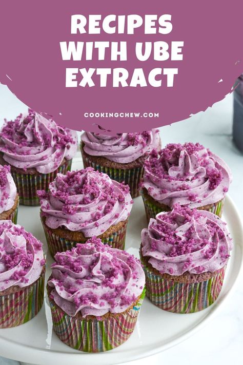 Ube Ice Cream Recipe With Machine, Ube Muffins Recipe, Ube Brownies Recipe, Ube Extract Recipe, Ube Dessert Recipe, Ube Dessert, Ube Extract, Ube Cheesecake, Ube Cake