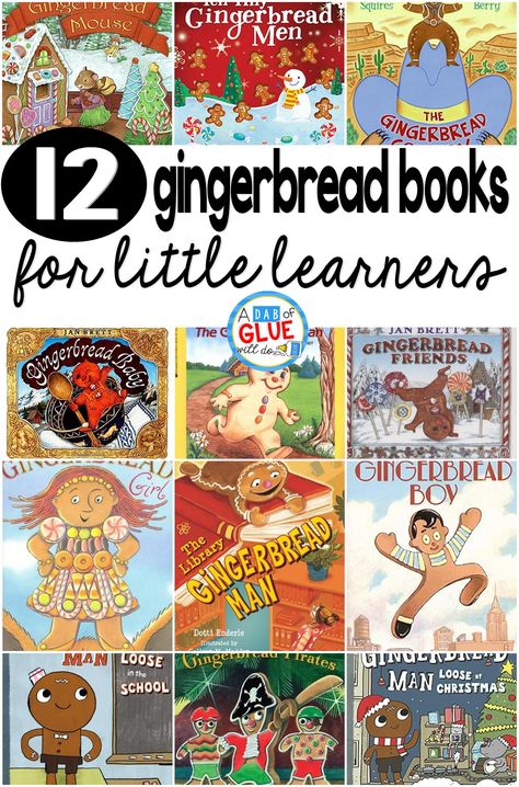 Our 12 favorite gingerbread books are perfect for your holiday or Christmas lesson plans or at home with your children. These are great for preschool, kindergarten, or first grade students. Gingerbread Man Preschool, Christmas Lesson Plan, Gingerbread Unit, Gingerbread Man Activities, Gingerbread Activities, Christmas Lesson, Winter Books, Christmas Kindergarten, Winter Preschool