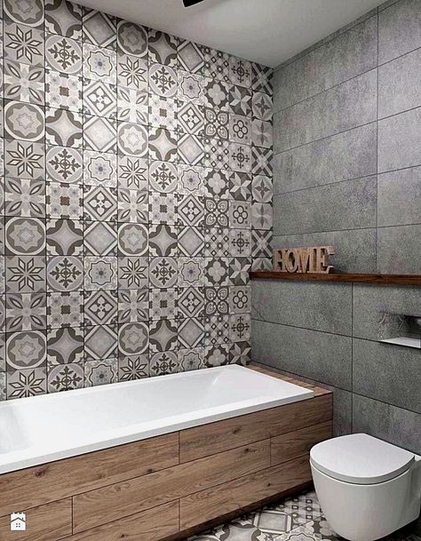 Trendy Bathroom Tiles, Bad Inspiration, Decor Baie, Bathroom Tiles, Wood Bathroom, Bathroom Floor Tiles, Grey Bathrooms, Bathroom Layout, Bathroom Renos