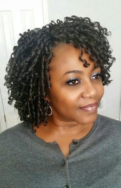 Curly Crochet Styles, Short Crochet Braids, Soft Dreads, Curly Crochet Hair Styles, Marley Twists, Crochet Braid Styles, Crochet Braids Hairstyles, Feathered Hairstyles, Braided Updo