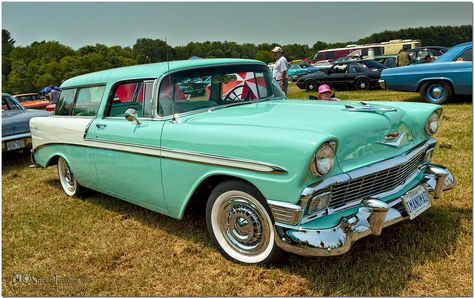 1950s Cars, Don Henley, 1950s Car, 1956 Chevy, Chevy Nomad, Photograph Display, Station Wagons, Old Flame, Station Wagon