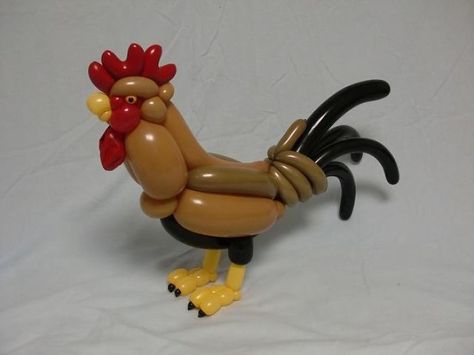 Rooster. Balloon art by Japanese artist Masayoshi Matsumoto. https://www.boredpanda.com/balloon-art-masayoshi-matsumoto-japan/ Masayoshi Matsumoto, Twisting Balloons, Balloon Modelling, Wildlife Pictures, Balloon Sculptures, Art Brut, Balloon Design, Balloon Animals, Balloon Art