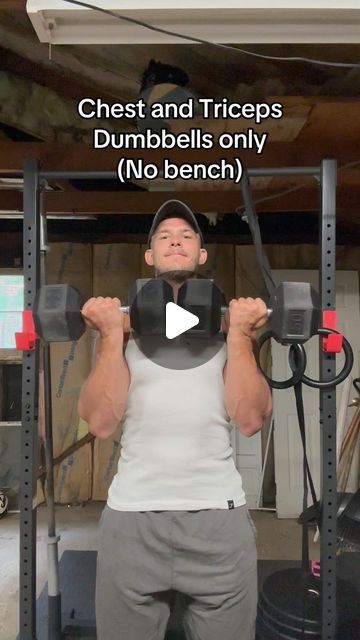 Joe Gaydaychuk on Instagram: "Chest and tricep workout 
.
.
.
.
.
#gym #workout #fitness #dumbbells #chest #triceps #reels #gymreels" Chest And Tricep Workout Gym, Chest And Tricep Workout Dumbell, Tricep Workout Dumbell, Tricep Workout With Dumbbells, Tricep Workout Gym, Chest And Tricep Workout, Workout With Dumbbells, Tricep Workout, Dumbell Workout